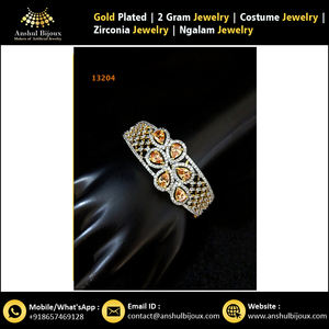 Anshul Bijoux Handmade Unisex <b>Copper</b> <b>Bracelet</b> Set African Design Beaded Zirconia Brass Bangles Diamond Number Shape Wedding - Product Image 4