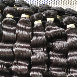 Raw Deep Wave 100% Extensiones de cabello indio natural Remy sin procesar Negro natural 10-30 pulgadas 100 gramos Entrega de DHL Doble - Product Image 2