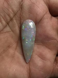 Opale australienne en vrac pierre précieuse Cabochon forme de poire pour la fabrication de bijoux feu vert naturel incroyable qualité changement de couleur optique - Product Image 3