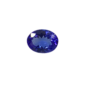 Piedra preciosa suelta de tanzanita natural de corte facetado ovalado de la mejor calidad de la India - Product Image 1