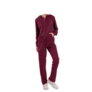 Femmes Hiver Maigre Solide À Capuche Survêtement Sportswear Joggers Survêtements Personnalisable Logo Personnalisé Pas Cher En Gros - Product Image 6