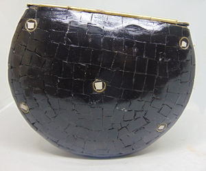 Noir Pierre De Mosaïque En Métal Embrayage Sac À Main - Product Image 4
