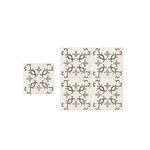 Carreaux de sol en porcelaine 40x40cm en céramique design traditionnel de fleurs - Product Image 4