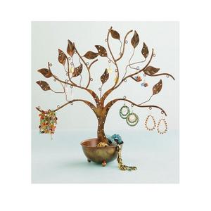 Porte-Colliers Décoratif en Métal Couleur Or Rose avec Base en Marbre, Support à Bijoux de Qualité Supérieure - Product Image 5