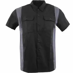 100% algodón hombres biker camisa Denim sin mangas biker camisa de alta calidad hombres CORTE DE Biker camisa para hombres