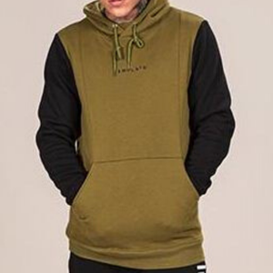 Sweat à capuche personnalisé OEM pour hommes, coupe-couture bicolore, nouveauté, sweats à capuche French Terry à blocs de couleurs - Product Image 5