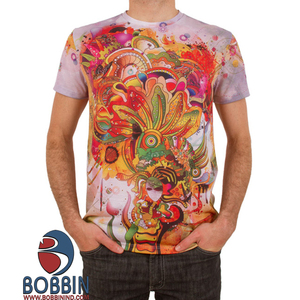 เสื้อยืดผู้ชายพิมพ์ลายซับลิเมชันว่างสำหรับงาน OEM ตามสั่ง - Product Image 3