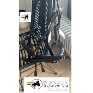 Licol de luxe en cuir anatomique pour cheval avec muserolle conique, rembourrage doux, collier de tête équestre, licol d'entraînement en cuir souple - Product Image 4