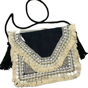 High Quality Durable Jute <b>Boho</b> Banjara Tote Women's <b>Handbags</b> Custom Logo Cotton Lining Stylish Daily Use Fashion Statement - Product Image 1