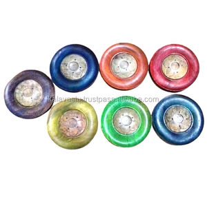 Porta Incienso de Sándalo y Recolector de Ceniza con Diseño Tallado y Coloreado para Uso Religioso - Product Image 5