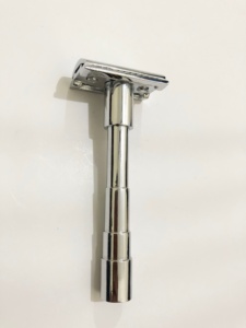 Mens Straight Blades Safety <b>Razor</b> Brass Stainless Steel Double Edge Shaving <b>Razor</b> - Product Image 5