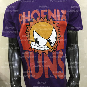 Camisetas de media manga con cuello redondo para hombre Camisetas largas de poliéster/algodón serigrafiadas para niños - Product Image 4