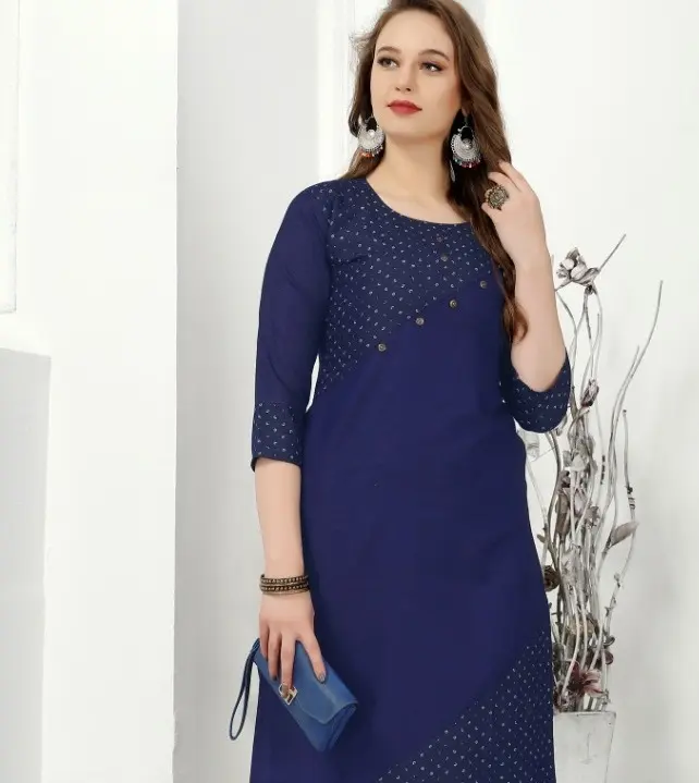 Toptan fiyat ile Denim lacivert fantezi kurti