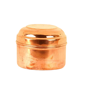 Caja para Chapati/Roti de Diseño Simple en Color Dorado, Caja Redonda de Acero de Calidad Superior para Uso en la Cocina - Product Image 1