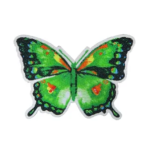 Customize Butterfly Fabric Gradient Colors Woven Patches