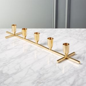 LAITON THÉ LUMIÈRE CANDELABRE BOUGEOIR Par BRASSWORLD INDIA - Product Image 6
