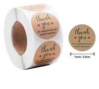 Autocollants en papier personnalisés avec logo rond, impression à chaud en feuille d'or rose