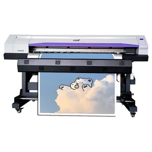 Mesin Cetak Uv Printer Vinil dan Pemotong 2 In 1 Digital 16M Eco Solvent Printer