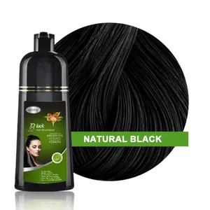 Groothandel Natuurlijke Kruiden Extract Magic Zwart Haar Behandeling Arganolie Haarkleur Shampoo Katrina Zwarte Haarverf Shampoo Kleur