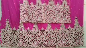 La última tela de seda Africana George con cuentas pesadas para ropa Material Premium para diseños únicos - Product Image 4