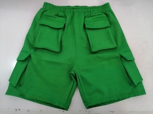 Shorts cargo classiques en tricot coupe décontractée 100 % coton, vêtements de sport décontractés pour l'extérieur, multicolores, respirants, en toile, taille élastique - Product Image 3