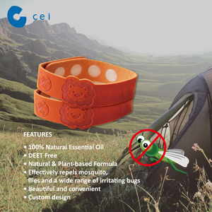 Nuevo 2019 plagas matar pulsera de moda pulsera de <span class=keywords><strong>citronela</strong></span> repelente de mosquitos pulsera para niños - Product Image 6