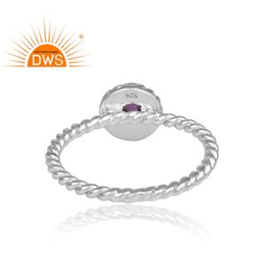 Vnox — ensemble de pierres précieuses d'améthyste en argent Sterling 925, bague de Cocktail, vente en gros de bijoux fins, nouveau Design - Product Image 4