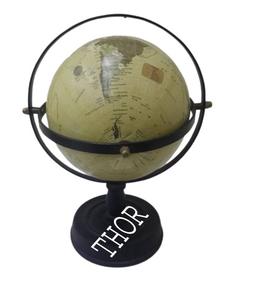 Ourwarm — Globe de Table Style Vintage, décoration de bureau et de maison, Globe de monde multicolore tourné, article cadeau - Product Image 4