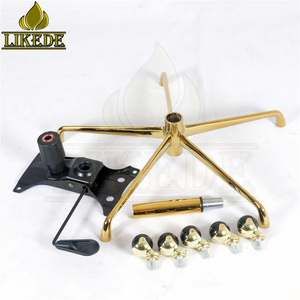 Base <span class=keywords><strong>per</strong></span> Sedia da Ufficio Direzionale in <span class=keywords><strong>Rete</strong></span> con 5 <span class=keywords><strong>Gambe</strong></span> <span class=keywords><strong>a</strong></span> Artiglio in Metallo Alluminio Placcato Oro - Product Image 6