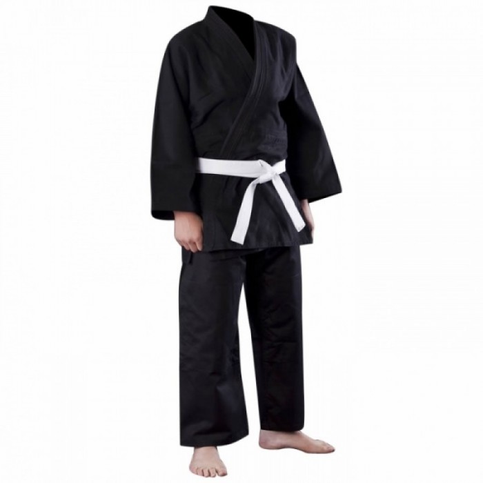 Martial arts judo uniforms 100% cotton black judo gi fabric sale