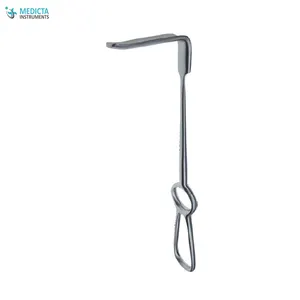 Obkoweser retratores de tecido macio, 22 cm-curvo para cima/não-traumático/côncavo