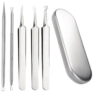 Pimple Popper Tool Kit, Blackhead Extractor, for Removing Whiteheads and Acne on The Face, Nose, Forehead