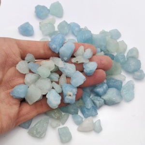 ขายส่งพลอยอความารีนคุณภาพดีพลอยหลวมธรรมชาติหยาบ - Product Image 2