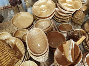 Traditional <b>bamboo</b> <b>basket</b> of natural colors - Product Image 4