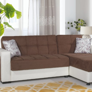 Juego de sofá de esquina de lujo de alta calidad Marmaris con almacenamiento y sofá cama diseño moderno en forma de L para sala de estar de apartamento pequeño - Product Image 1