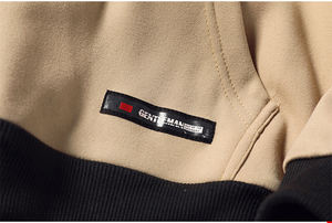 เสื้อมีฮู้ดแฟชั่นสำหรับผู้ชายเสื้อแนวสตรีทเสื้อเจอร์ซีย์เย็บปะฮิปฮอปเสื้อสเวตเตอร์แบบกำหนดเองสำหรับฤดูหนาว - Product Image 5