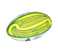 Ballon de rugby de qualité supérieure avec logo personnalisé Ballon de rugby en caoutchouc synthétique équipé d'une vessie en latex Fabriqué en Inde pour l'entraînement de rugby