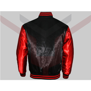 2023 Wholesale <b>Leather</b> Patchwork <b>Long</b> Sleeve <b>Jacket</b> Fashion Streetwear Fall Winter Summer <b>Jacket</b> Custom Varsity <b>Jacket</b> - Product Image 6