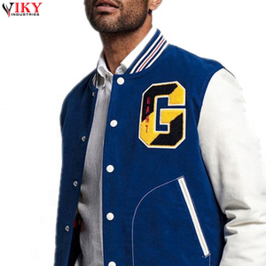 Chaqueta Letterman de alta calidad personalizada de chenilla bordada chaqueta de béisbol al por mayor chaqueta universitaria unisex - Product Image 6