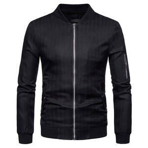 Chaqueta Bomber Casual de Forro Polar para Hombre, Cálida para Invierno, Corte Ajustado, Tallas Grandes, Transpirable, de Secado Rápido, Cuello en V, Cierre de Cremallera, Poliéster - Product Image 3
