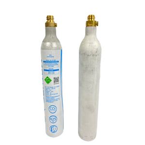 Cilindro de CO2 de 425g con Válvula de Aluminio de Alta Presión para Máquina de Soda de 0.6L, Grado Alimenticio TPED - Product Image 2
