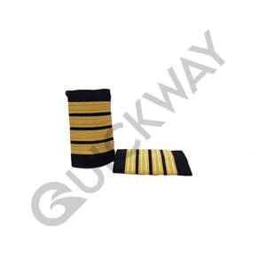 Charretera Ceremonial Custom Color Negro Con Plata 3 Barras Charretera Venta Por QUICK WAY INDUSTRIES - Product Image 2