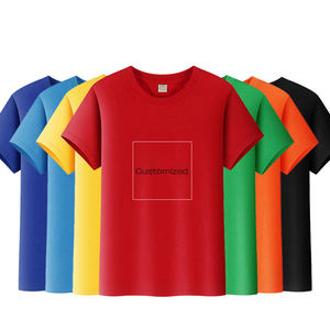 Camiseta lisa de secado rápido para hombre, Camiseta lisa de Color sólido, de marca personalizada, suministro de fábrica - Product Image 1