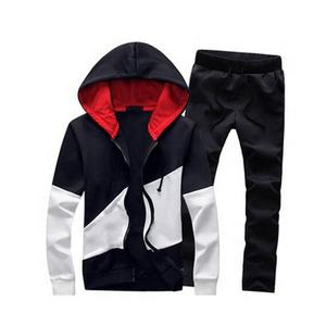 Chaqueta muscular con cremallera completa para hombre, chándal deportivo informal liso de algodón, venta al por mayor - Product Image 5