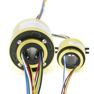 Bague de serrage <span class=keywords><strong>électrique</strong></span> à barre tournante, centrale rotative, <span class=keywords><strong>collecteur</strong></span> d'énergie conductrice, brosses à arbre creux - Product Image 6