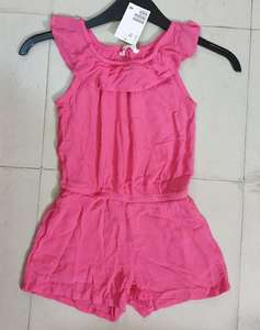 Original de alta calidad de la marca etiquetas niños de volantes de las niñas sin mangas cuello redondo Casual verano traje trajes Bangladesh lotes de Stock - Product Image 1