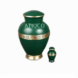 Nueva apariencia con precio razonable, urna funeraria hecha a mano para accesorios funerarios humanos, cremación de urna de latón con calidad superior - Product Image 3