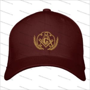 Masonic Caps Shriner หมวกสีน้ำตาลแดง - Product Image 2