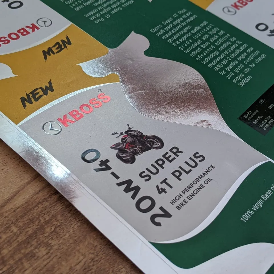 Stiker Label Perangkat Keras Suku Cadang Otomatis Premium Desain Kustom Potongan Foil PVC Dibuat Di India 1000 Moq