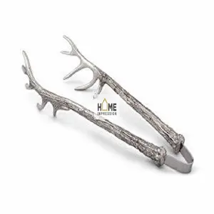 Antler Metal Decorativo Lujo Hielo Pinzas Diseñador Antiguo Metal Hielo Pinzas